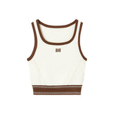 Women's Crop Top Knit Vest